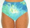 Tankini Blue Tie Dye Brief Bottom image